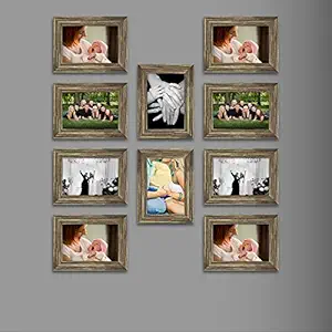 ArtzFolio Wall Photo Frame D445 Antique Golden 4x6inch;Set of 10 PCS