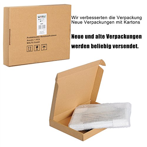 Bilderrahmen Foto Galerie Bild Rahmen Bilder Collage Barock 6 Farben in 5 Größen (Weiß - 7