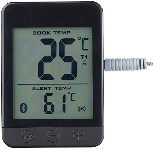 Rosenstein & Söhne Grillthermometer, Bluetooth, App für Android/iOS, 1 Temperatur-Fühler - 4