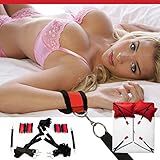 EINFACH NUTZBAR AUF 19 VERSCHIEDENE WEGE! - Sie brauchen nur ein Produkt für unbegrenzten Spaß im Bett. Entwickelt für BDSM, Bondage, Kontrolle, Dominanz, Macht oder andere Abenteuer. Kommt mit simpler Schritt-für-Schritt-Anleitung und ist daher auch für Anfänger geeignet! Mit sicheren, hochwertigen Klettverschlüssen an allen Fesseln - einfach anzubringen und zu entfernen, um erotische Momente miteinander zu erleben!  