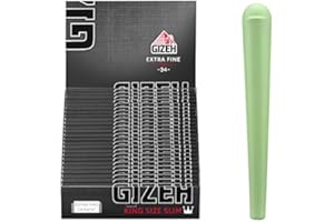 Gizeh 25 Booklets Black King Size Slim with Magnetic Closure + Joint Case