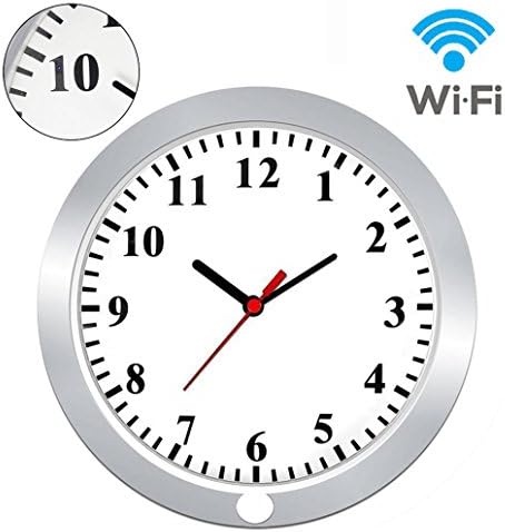 [Upgraded Version] KAMRE Full HD 1080P WIFI Wall Clock Hidden Spy Camera Support IOS/Android/PC Remote Real-time Video, Nanny Cam for Home Security with Motion Detection