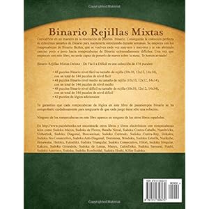 Binario Rejillas Mixtas Deluxe - De Fácil a Difícil - Volumen 6 - 474 Puzzles: Volume 6