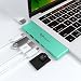 Produktbild SAVFY USB C Hub HDMI für MacBook Pro 2017/2016 (13" und15) Ultra Slim Type C Hub Adapter Thunderbolt 3 Dock Aluminium Plug&Play, USB C & 2 USB 3.0 Anschluss, SD und Micro SD/TF Kartenleser, Mintblau