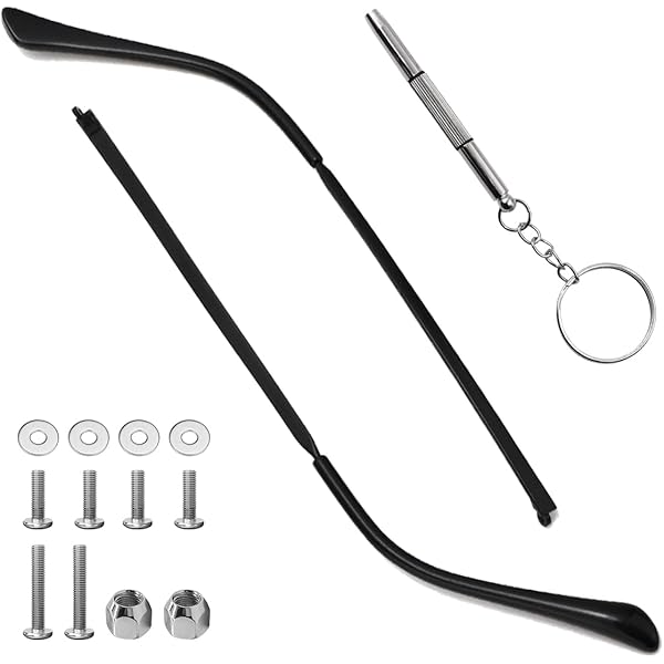 Stanghette Occhiali Di Ricambio Metalliche - Aste Universali Per Montature Occhiali