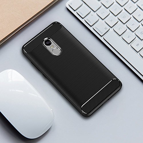 Funda Xiaomi Redmi Note 4   Xiaomi Redmi Note 4X  iVoler Negro S  per TPU Silicona Carcasa Fundas Protectora con Shock- Absorci  n y Dise  o de Fibra de Carbon Para Xiaomi Redmi Note 4   Xiaomi Redmi Note 4X