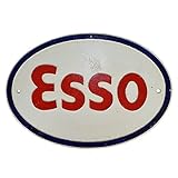  Esso Gusseisen Schild Plakette Tür Wand Garage Benzin Öl Werkstatt Garage Auto