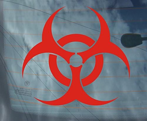 slipstreamsigns BIOHAZARD vinyl sticker decals graphics car van window funny bumper decal graphics stickers JDM bedroom laptop folder
