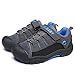 Kinderschuhe Jungen,Jungs Kinder Turnschuhe Sportschuhe Trekking & Wanderhalbschuhe Laufschuhe Sneaker (EU 34=Fußlänge 21.8cm, Grau)