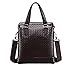 Produktbild Herren Leder Business-Paket Aktentasche Handtasche Schulter Messenger Tasche Gewebt Computer Freizeit-Paket,Brown4-OneSize