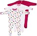 Baby Grow Minni Berry Long Sleeve Cotton Sleep Suit Romper Set of 3 For Girls (0-3M) RS.649.00