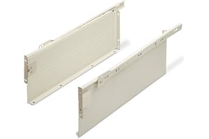 SOTECH Sistema per Cassetti MetallBox Altezza Telaio: 150 mm/Lunghezza Nominale: 400 mm bianco crema Cassetto Guide per
