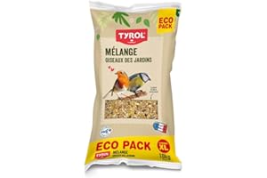 AIMÉ Tyrol - Mélange de Graines Oiseaux Extérieur du Ciel et Sauvages 10kg - Nourriture pour Rouge-Gorge, Pinson, Mésange - Sac de Graines