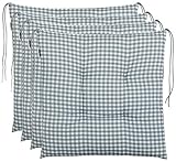 Brandsseller Sitzkissen Stuhlkissen kariert Kissen Sitzpolster Garten Auflage - 4er Vorteilspaket - 40 x 40 cm - Grau Brandsseller Sitzkissen Stuhlkissen kariert Kissen Sitzpolster Garten Auflage - 4er Vorteilspaket - 40 x 40 cm - Grau