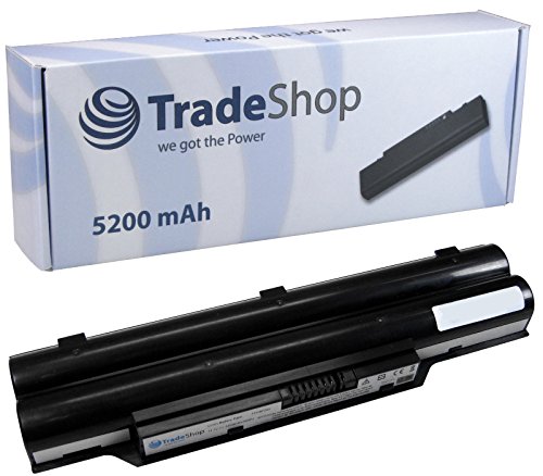 TradeShop Akku 5200mAh 10,8V/11,1V für Fujitsu-Siemens Lifebook A532 AH532 A532/GFX ersetzt CP567717-01, FMVNBP213, FPCBP331, FPCBP347AP