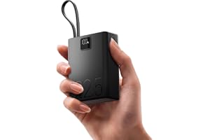 boAt New Launch Apex PB400 Pro; in-Built Type-C Cable; Ultra-Compact; 20000 mAh 2-Way 22.5W Fast Charging w/Triple Output; Digital Display; for Android, iPhone 17/16/Pro, Samsung, iPad (Shadow Black)