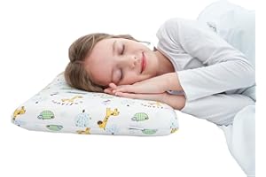 SIKAINI Kinder Kopfkissen 30x50 Oeko-Tex Memory Foam Kissen mit weichem Baumwollbezug von 3-8 Jahren