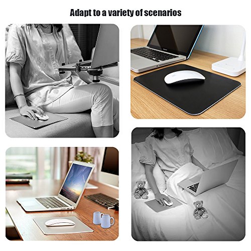 Xingddoz Alfombrilla de Rat  n W de Aluminio para Juegos Antideslizante Base de Goma y Alfombrilla de Rat  n de Micro Superficie de Aluminio de Voladura de Arena para Control R  pido y Preciso plata