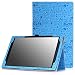Produktbild MoKo Fire HD 10 2015 Hülle - Kunstleder Ständer Schutzhülle Smart Cover mit Auto Schlaf/Wach Funktion und Stift-Schleife für Amazon Fire HD 10.1 Zoll (5. Generation - 2015 Modell), Cutie Charm Blau