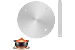 Volumoon Piastra per Induzione Adattatore 20 cm, Diffusione di Calore, Piattello a Induzione