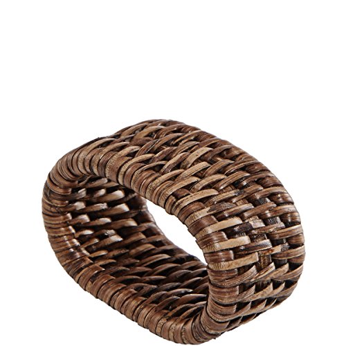 Preisvergleich Produktbild Serviettenring aus Rattan - Landhausstil - oval - Salon Colonial BUTLERS
