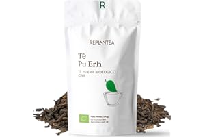 REPLANTEA CUIDAMOS TU NATURALEZA TÈ PU ERH BIO 100g (50 Tazze) | PU ERH TEA Biologico dalla Cina | Tè Rosso Pu Erh Biologico Sfuso REPLANTEA