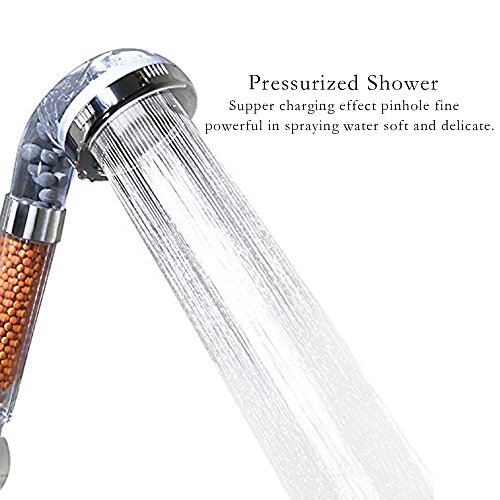 UOMERE Filtration Shower Head for Dry Skin and Hair High Pressure Water Saving Ionic Handheld Showerhead - 6