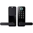 Northrend Smart Lock Keyless Front Door Lock Bluetooth Fingerprint Entry Smart Locks, App Control for Rental, Deadbolt Lock with Alexa Code Fob for Home (N11)