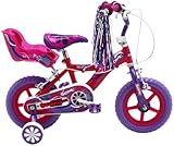 Sonic Glitz Girls' 12 inch wheel Bike, Purple/Cerise,