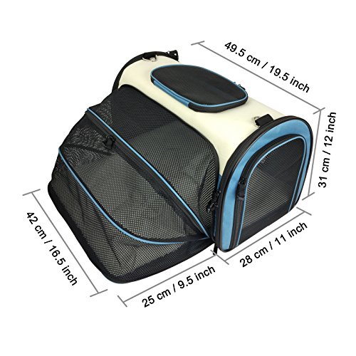 Becko-Expandable-Foldable-Pet-Carrier-Travel-Handbag-with-Padding-and-Extension