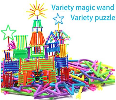 YCbingo Different Shaped Interlocking Plastic Stick Magic Wand Building Sticks 3D Puzzles Toy Building Blocks Creative Engineering Toys Childhood Educational Toys