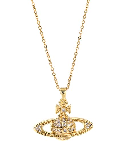 YuSaug Collana Perle Saturno, Perle Collana Grocollo per Donna