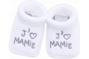 NOSBEBES® Chaussons bebe, bio, pour Noel - chaussette bebe naissance, chaussures bebe, cadeau noel 0-3 mois