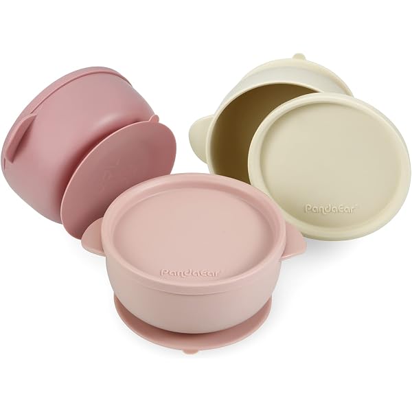 2 Cuillères Souples MinikOiOi Pour Bébé - Silicone Doux, Sécurité, à Partir De 6 Mois, Couleur Cerise/grise