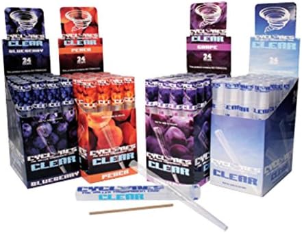 MontCherryBrand Exclusive Tips Pack and 9 Cyclones Assorted Clear PRE Rolled Transparent Cones NO Flavour Repeated Sold by Trendz