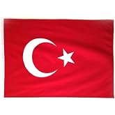 ZC Bayrak T&uuml;rk Bayrağı 100x150 Cm Alpaka Kumaş Fabrikasyon Baskı-&ouml;zel Sert Plastik Kutu Ile Gelir-
