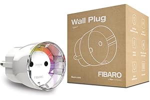 FIBARO Wall Plug/Z-Wave Plus Smart Steckdose Plug mit Leistungsmessung Typ F, FGWPF-102