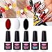 Produktbild CLAVUZ Nagellack, Soak-Off-Gel, Set mit verschiedenen Farben, für UV/LED, Maniküre, Schönheitssalon, Nagelmodellage, Geschenkset, Überlack und Unterlack, langanhaltend