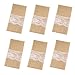 Produktbild BESTOYARD Jute Bestecktasche Halter 6pcs Spitze Besteck Beutel Hochzeit Dekoration