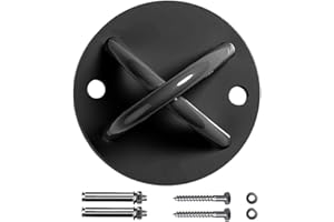 RHINOSPORT Suspension Trainer Wall/Ceiling Mount Anchor Bracket for Suspension Straps, Gymnastic Rings, Olympic Rings, Yoga Swing & Hammock, Battle Ropes