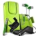 Produktbild N4U Online® – Samsung Galaxy S2 i9100 PU-Leder Magnetverschluss Knopf Pull Tab Cord Slip In Beutel-Tasche Skin Cover Quick Case, Premium Qualität in Ear Buds Stereo Freisprecheinrichtung Kopfhörer Headset mit integriertem Mikrofon Mic & On-Off-Knopf, Retractable Stylus Pen 12 V Micro Auto-Ladegerät & 360 Rotierende Carholder KFZ Halterung – Grün