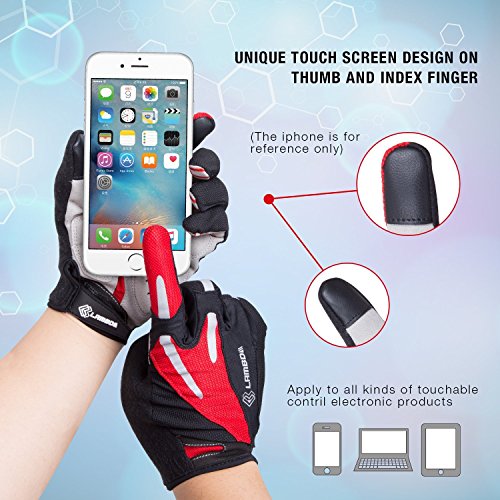 4ucycling Touchscreen Fahrradhandschuhe mit Gel Padded Super Atmungsaktiv Radsport Handschuhe - 3