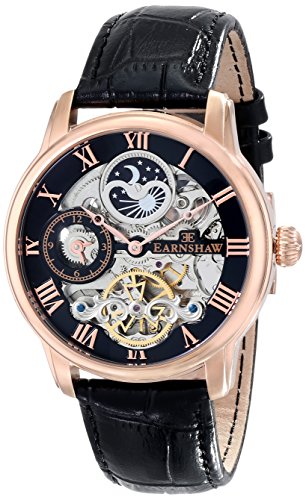 Earnshaw Herren ES-8006-07 Longitude Analog Display Automatic Self Wind Black Armbanduhr Earnshaw Herren ES-8006-07 Longitude Analog Display Automatic Self Wind Black Armbanduhr