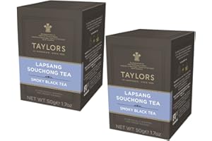 GENERICO Taylors of Harrogate Lapsang Souchong Tè Nero Cinese Affumicato | Lapsang Souchong Tea | Tè Affumicato Lapsang - 40 Bustine di Tè (100 Gr.)