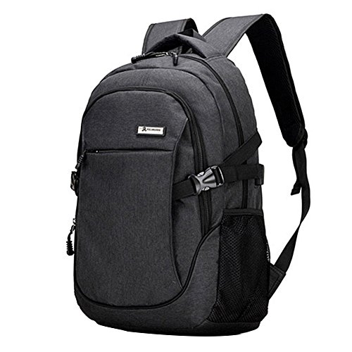 Preisvergleich Produktbild Starter USB Ladeanschluss Rucksäcke, Business Wasserabweisendes Polyester schnurlos Rucksack Travel Computer Tasche Freizeit Tasche FIT Für Arbeit und Outdoor-, Herren und Damen, Office & Studenten, Schwarz