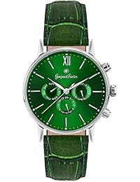 g4200 – 50 A4 Gaspard Sartre L 'imposante Multifunction Steel Green Leather Green