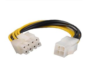 ISTARCOMPUTER Cable Adaptateur Convertisseur Alimentation 4 Pin vers 8 Pin Compatible Carte Mère ATX