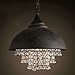 Produktbild Modeen Moderne Vintage Crystal Pendelleuchte Loft Hanging Lampe Kronleuchter E27 Industrial Lighting Dia 32cm Loft Deckenleuchten Rusty White Chain Adjustable ( Color : Rusty )
