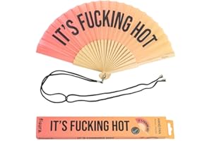 Fisura – Abanico original con mensaje. Abanico de madera moderno y colorido. Ventilador de mano. Colgador incluido. Medidas: 42,5 x 23 cm