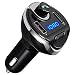 Produktbild ORIA Bluetooth FM Transmitter, KFZ Wireless Auto Radio Adapter mit 2 USB Ladegerät, SD/TF Kartenleser Slot und Mikrofon, Übertragung von Musik, Car Kit für Android Smartphones und iPhone